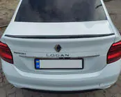 Renault Logan II 2013–2022 Lip spoiler (Sunplex, zwart) (118,5 cm x 5,5 cm) foto 2