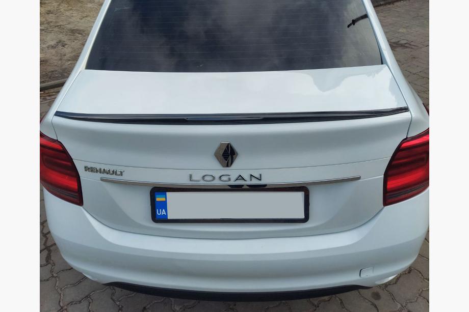 Dacia Logan II 2013–2022 Lip spoiler (Sunplex, zwart) (118,5 cm x 5,5 cm) Image