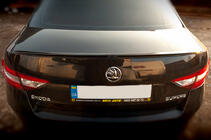 Skoda Superb 2015–2024 LIP-spoiler (Sunplex, zwart) (119,2 cm x 7,3 cm) foto 3