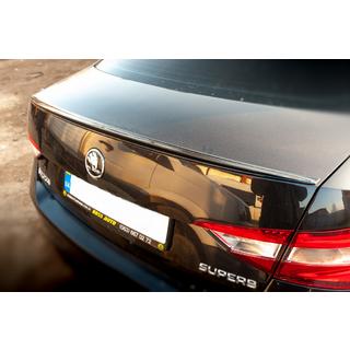 LIP-spoiler (Sunplex, zwart) (119,2 cm x 7,3 cm) Skoda Superb 2015–2024 foto 1