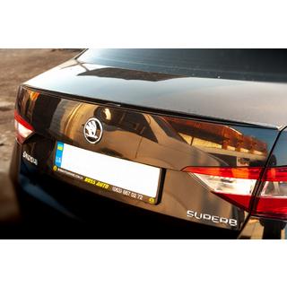 LIP-spoiler (Sunplex, zwart) (119,2 cm x 7,3 cm) Skoda Superb 2015–2024 foto 4