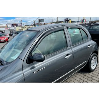 Raamdeflectoren (4 stuks, HIC) Nissan Micra K12 2003–2010 foto 1