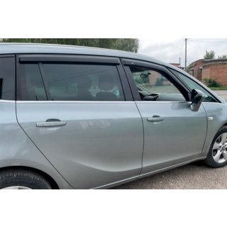 Raamdeflectoren (4 stuks, HIC) Opel Zafira C Tourer 2011–2019 foto 3