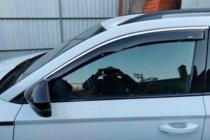 Skoda Karoq 2018– Raamwindschermen met chroomlijst (4 stuks, HIC) foto 4