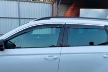 Skoda Karoq 2018– Raamwindschermen met chroomlijst (4 stuks, HIC) foto 6
