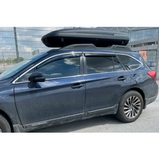 Raamdeflectoren met chroomstrip (set van 4, HIC) Subaru Outback 2014–2019 foto 1