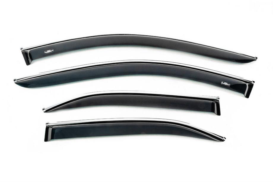 Toyota Camry 2006–2011 Raamwindschermen met chromen sierlijst (USA, 4 stuks, HIC) Image
