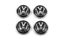 Volkswagen Velgmiddendoppen V2 (4 stuks) 65/55,5 mm foto 1