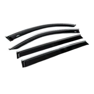 Raamwindschermen met chromen sierlijst Allspace LWB (4 stuks, HIC) Volkswagen Tiguan 2016–2023 foto 3