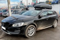 Volvo V60 2011–2018 Raamdeflectoren met chroomstrip (set van 4, HIC) foto 1