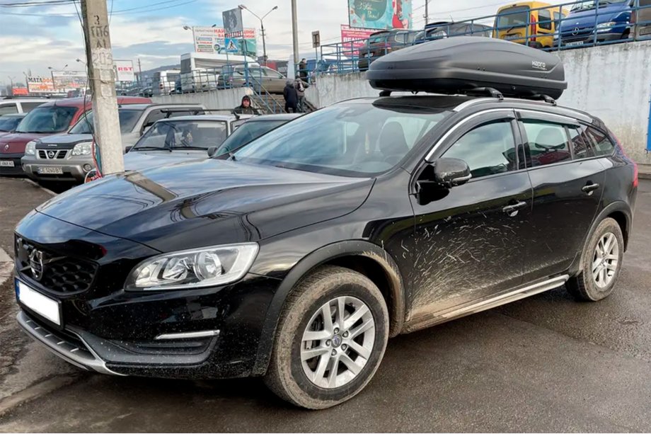 Volvo V60 2011–2018 Raamdeflectoren met chroomstrip (set van 4, HIC) Image