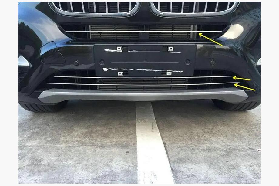 BMW X6 F16 2014–2019 Set chromen sierlijsten voor bumperrooster Image