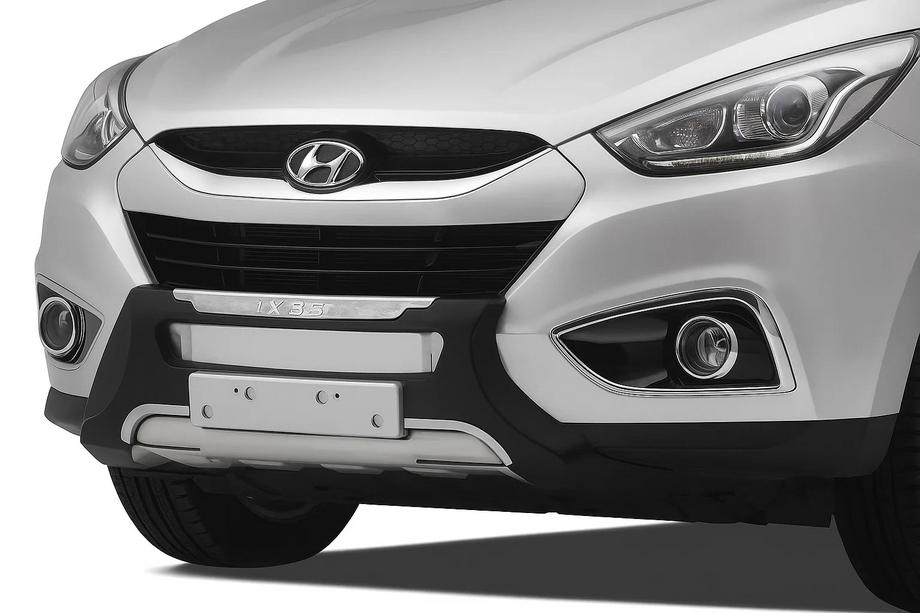 Hyundai IX-35 2010–2015 Kunststof frontlip voorbumper V4 Image