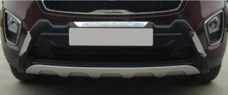 Kia Sorento III UM 2014–2020 Chroom beschermstrip voor voorbumper Libao V1 foto 6
