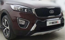 Kia Sorento III UM 2014–2020 Chroom beschermstrip voor voorbumper Libao V1 foto 5