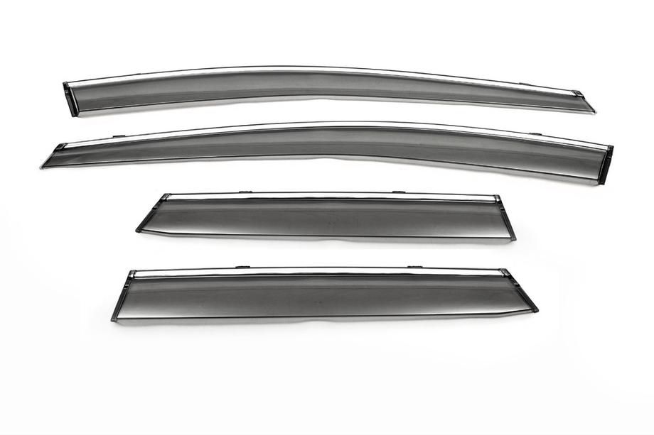 Mazda CX-7 2006–2012 Raamwindschermen met chroom (4 stuks, Libao) Image