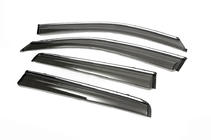Mitsubishi Outlander 2012–2021 Raamwindschermen met chroom (set 4 st., Libao) foto 3
