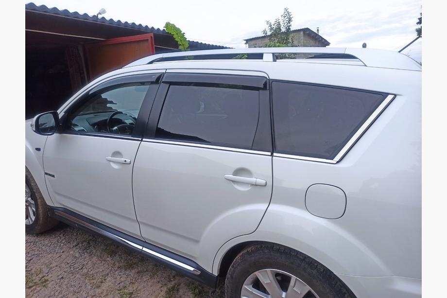 Mitsubishi Outlander 2012–2021 Raamwindschermen met chroom (set 4 st., Libao) Image