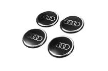 Audi Center cap stickers 54 mm (set van 4) foto 2