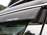 Subaru Forester 2013–2018 Raamwindschermen met chroom (4 stuks, Aomis) foto 1