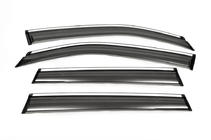 Subaru Forester 2013–2018 Raamwindschermen met chroom (4 stuks, Aomis) foto 2