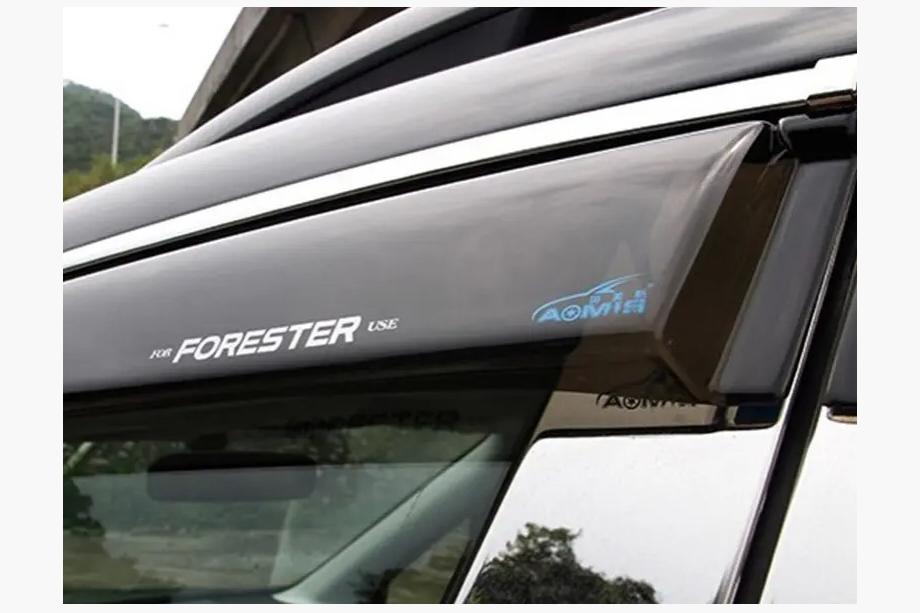 Subaru Forester 2013–2018 Raamwindschermen met chroom (4 stuks, Aomis) Image