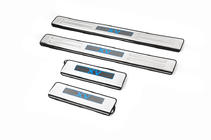 Subaru XV 2011–2017 Libao LED dorpellijsten (4 stuks, RVS) foto 2