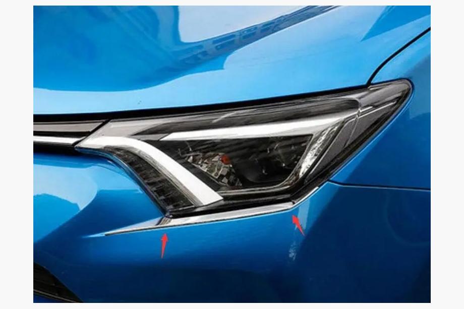 Toyota Rav 4 2013–2018 Onderste koplamp-sierlijst Libao 2016-2018 (2 stuks, kunststof) Image