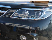 BYD S6 2010–2016 Libao chromen koplampcovers (set 2 stuks, kunststof) foto 2
