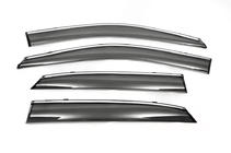 BYD S6 2010–2016 Raamwindschermen met chroom (set 4 st., Libao) foto 1
