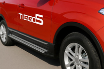 Chery Tiggo 5 2013– OEM zijtreden (set van 2, aluminium) foto 2