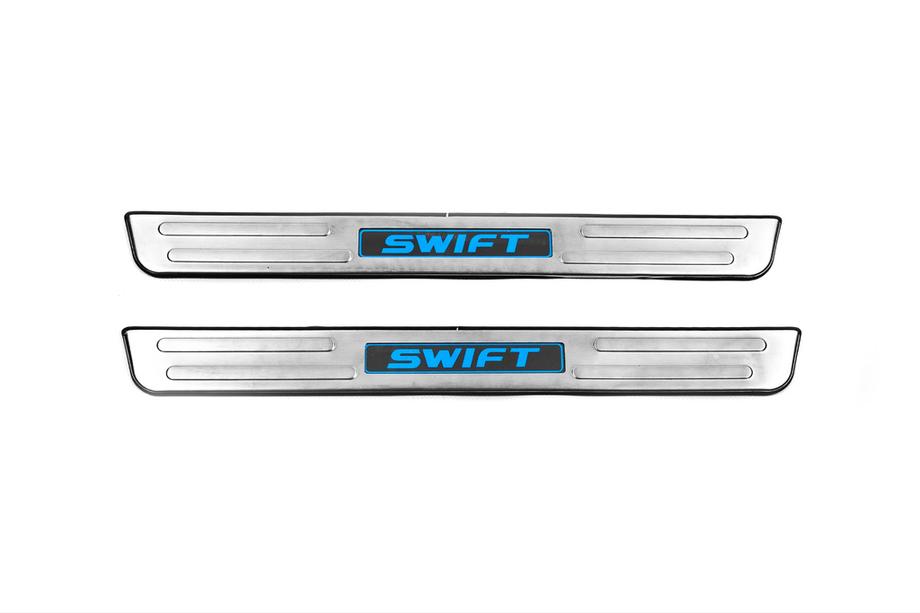 Suzuki Swift 2010–2017 Libao LED instaplijsten (2 stuks, RVS) Image