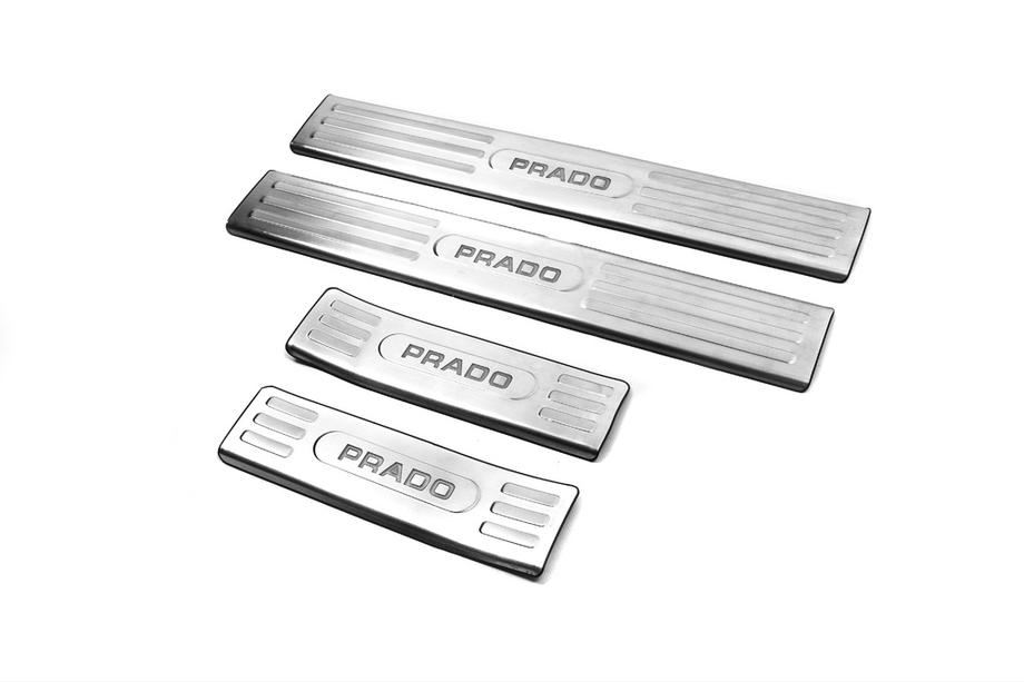 Toyota Land Cruiser Prado 150 2009–2023 RVS instaplijsten binnenzijde V1 (set van 4) Foto 2