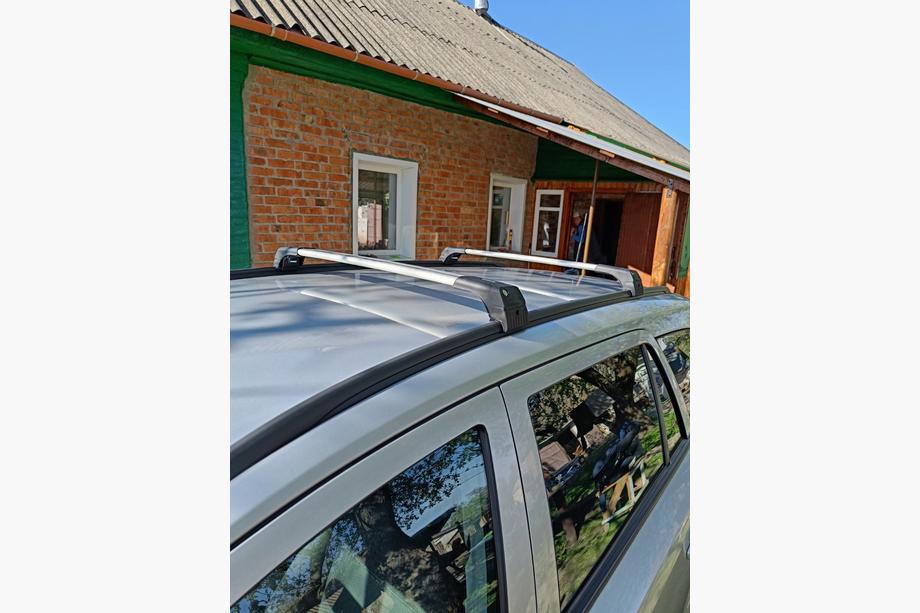 Opel Astra H 2004–2013 Dwarsdragers voor geïntegreerde dakrails, afsluitbaar Skybar V2 (2 stuks) Grijs Foto 11