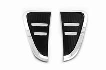 BMW X5 F15 2013–2018 Afdekkappen voor spatbordroosters chroom/zwart (2 stuks) foto 1