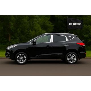 Complete raam- en stijlen sierlijstenset LIBAO (20-delig, RVS) Hyundai IX-35 2010–2015 foto 1