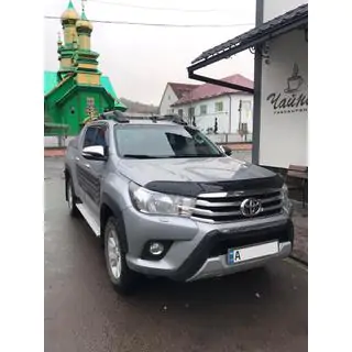 Dakrails met dwarsbalken (2 stuks, chroom) Toyota Hilux 2015– foto 2