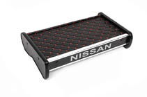 Nissan Primastar 2002–2014 Dashboardplank (2001-2010, zwart met rode stiksels) foto 3