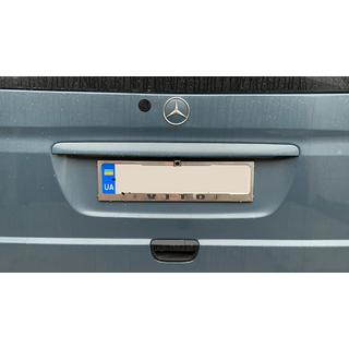 Verchroomde kentekenplaathouder (1 st., roestvrij staal) Mercedes Vito W639 2004–2014 foto 2