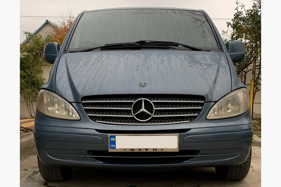Mercedes Vito W639 2004–2014 Verchroomde kentekenplaathouder (1 st., roestvrij staal) Image