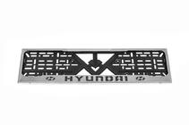 Hyundai Chromen kentekenplaathouder Hyundai (1 st., roestvrij staal) foto 2