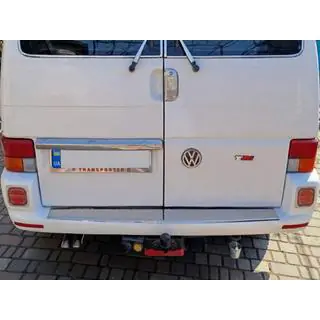 Kentekenplaathouder chroom Transporter (1 st, roestvrij staal) Volkswagen T4 Caravelle/Multivan 1990–2003 foto 2
