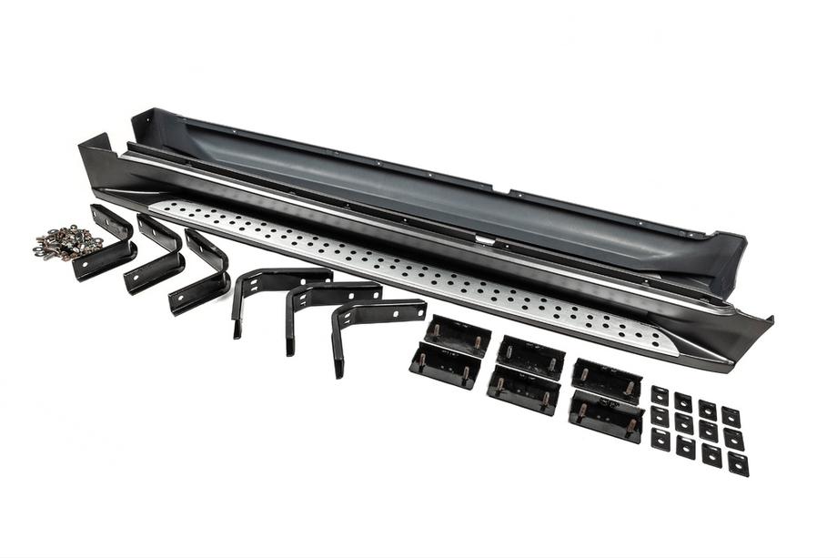 Hyundai Tucson JM 2004– OEM BMW side steps (set 2 st., aluminium) Image