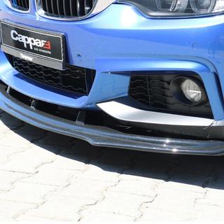 Front bumper lip spoiler voor M-Sport (zwart) foto 3