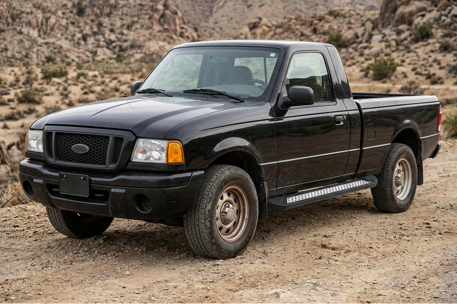 Ford Ranger 2002–2006 Zijtreden Vision New Black (2 stuks, aluminium) Image