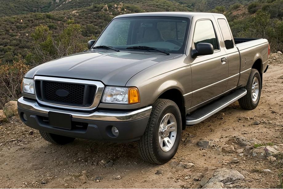 Ford Ranger 2002–2006 Side steps Tayga Grey (2 stuks, aluminium) Image