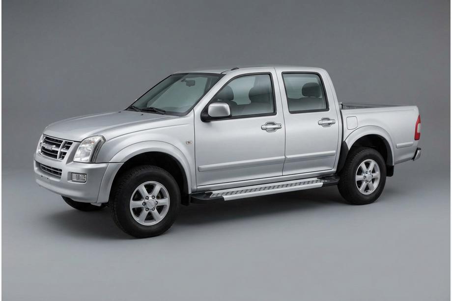 Isuzu D-Max 2002–2011 Side steps Vision New Grey (2007-2012, 2 st., aluminium) Image
