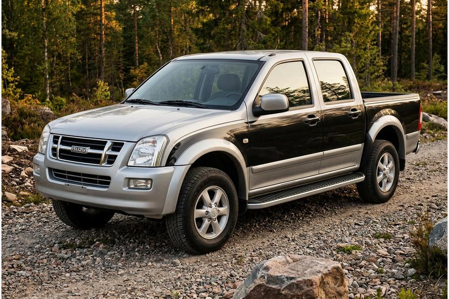 Isuzu D-Max 2002–2011 Tayga Grey side steps (2007-2012, 2 st., aluminium) Image