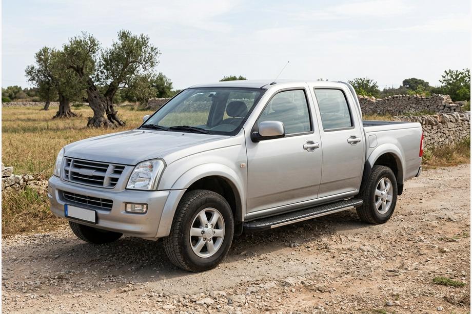 Isuzu D-Max 2002–2011 Bosphore Grey side steps (2007-2012, 2 stuks, aluminium) Image