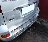 Toyota Land Cruiser Prado 120 2002–2009 Chromen achterbumperlijst foto 1